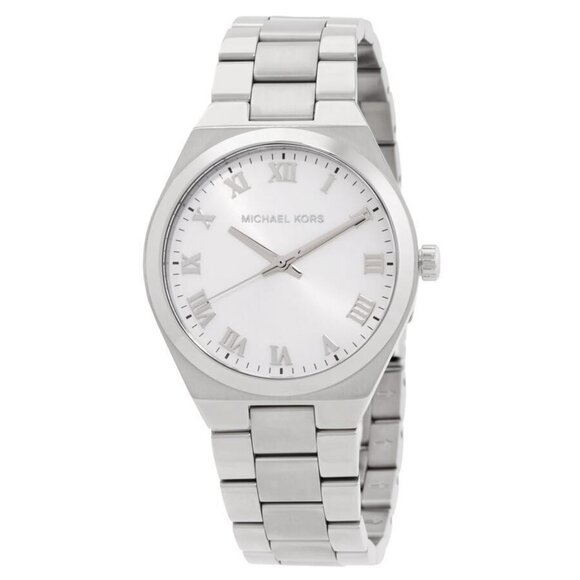 NWT Authentic Michael Kors Lennox Quartz Silver Dial Women's Watch - Picture 1 of 3
